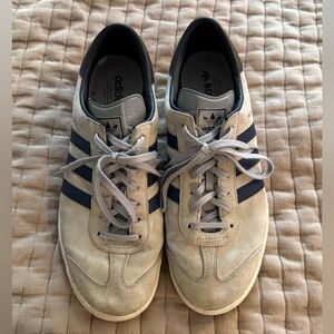 Adidas Hamburg - Men's Gray and Blue Sneakers